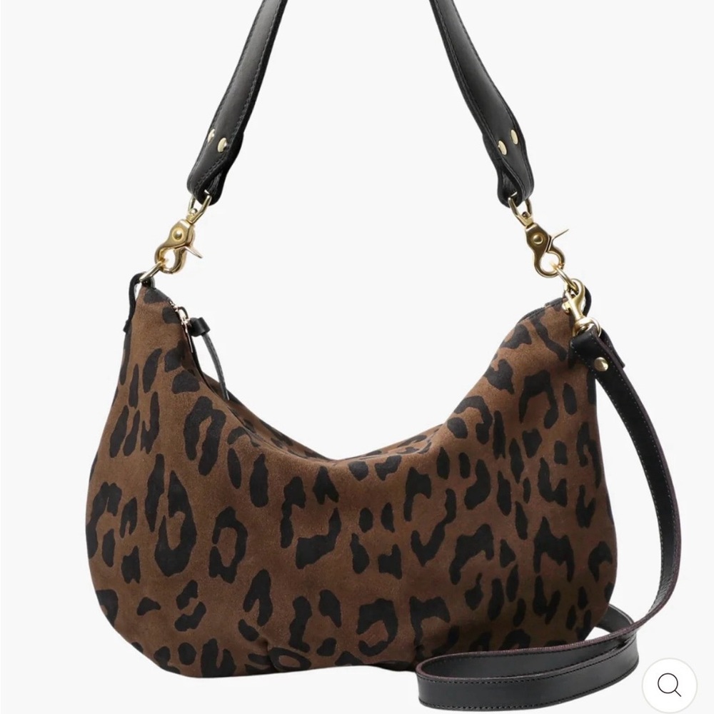 Clare V. Moyen Messenger Cocoa Pablo Cat Suede NWT & Dust Bag